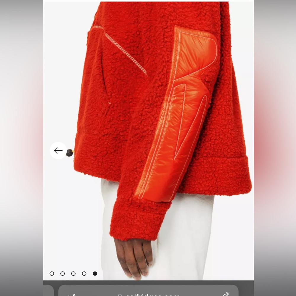 Red Canada Goose X Pyer Moss Throwback sweatshirt with yellow finishes - Picture 6 of 17